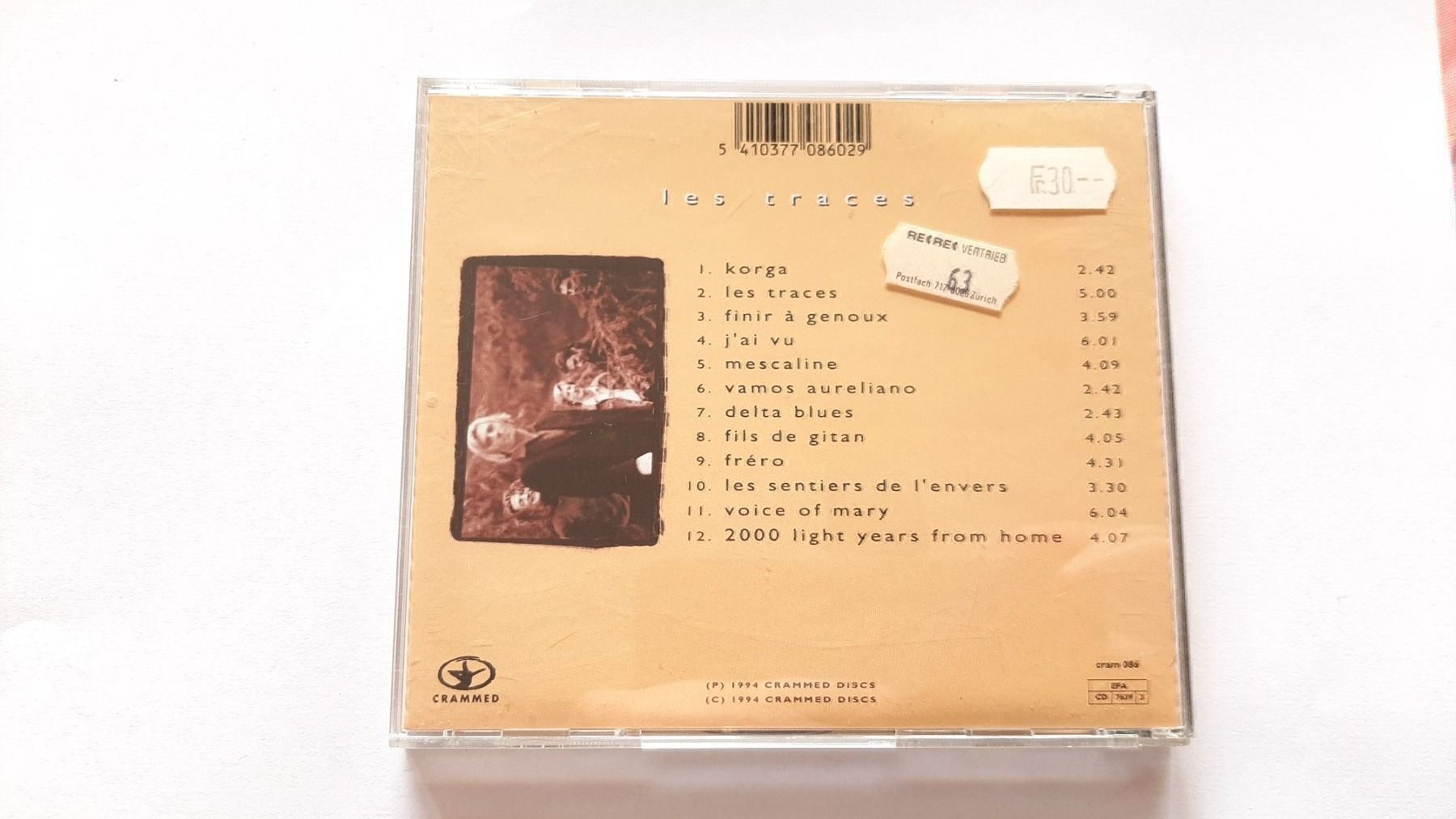 CDs: CD Black Maria - Les Traces – D'occasion à Pully par bro_n52j 1
