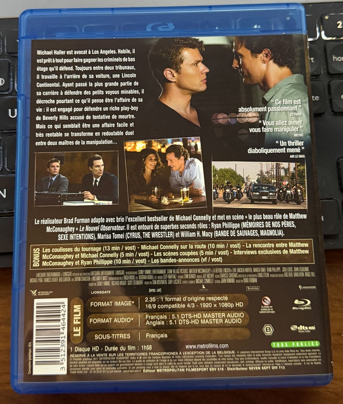Tutti i DVDs: La défense Lincoln (2011) - Blu-ray – Usato da Semsales venduto da __Florian__ 2