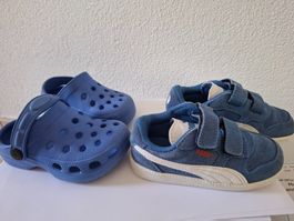 Puma Sneaker + Finken blau, Gr. 23
