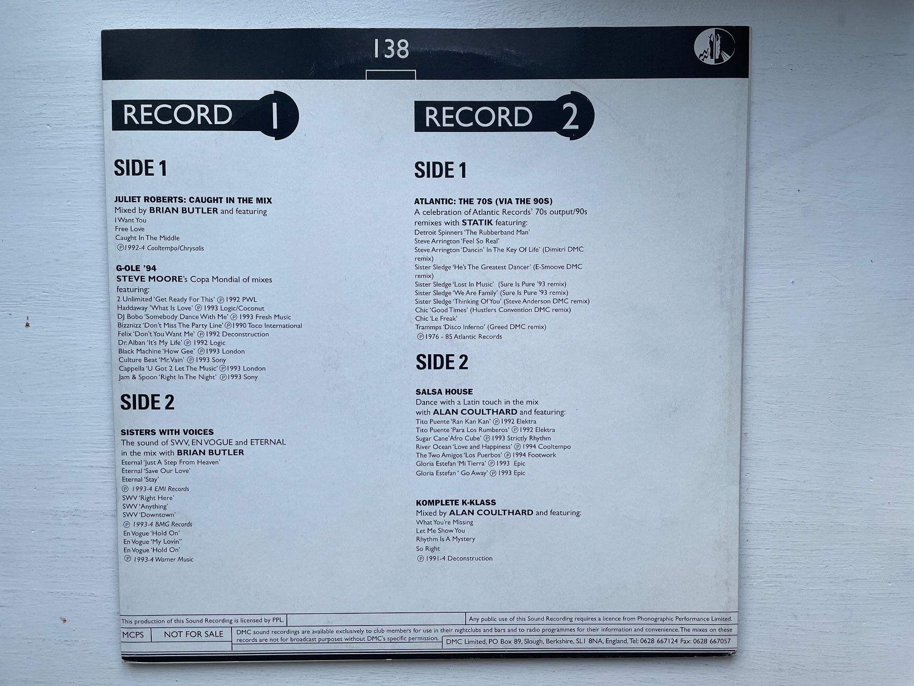 Dischi in vinile: DMC - The Mixes 138 - Doppel 12" Maxi, 1994 – Usato da Zürich venduto da Andy_t71 1