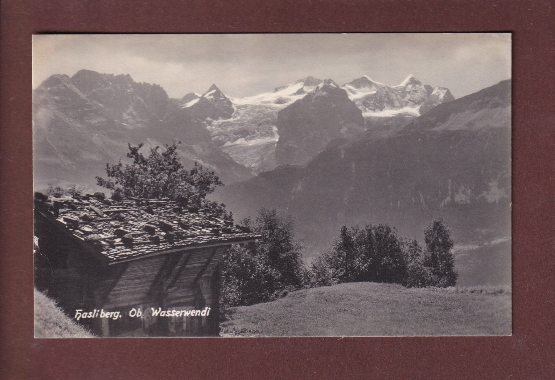 Cartoline postali: HASLIBERG ob Wasserwendi – Usato da Pully venduto da nicecards