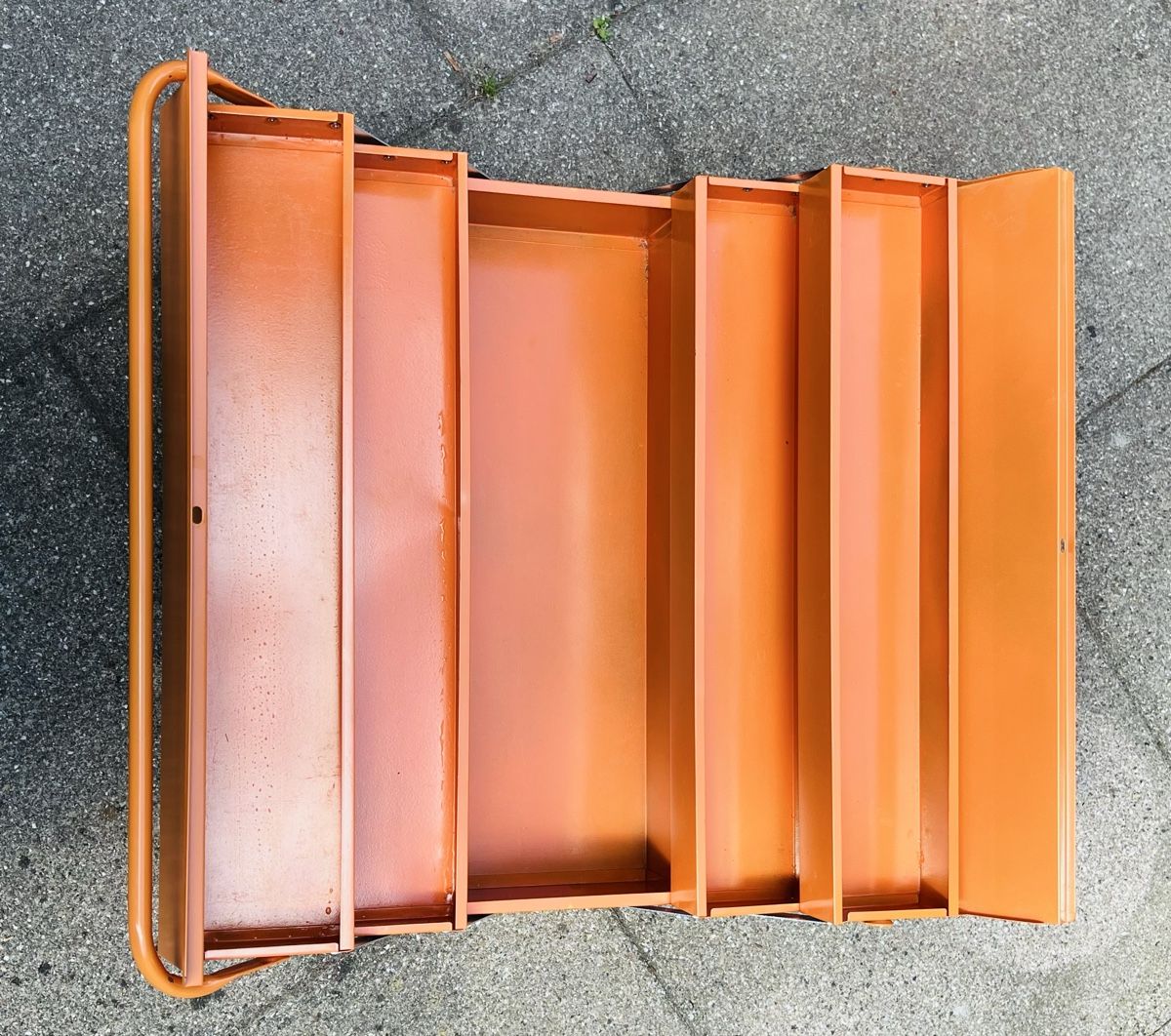 Tutti gli attrezzi: Robuste orangefarbene Werkzeugkiste klappbar, NEU – Nuovo (secondo la descrizione) da Winterthur venduto da auctiontown 3