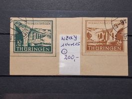 Alliierte Bes Zo- Thüringen Mi-Nr.W Zd 1y Gestempelt 250 Fr