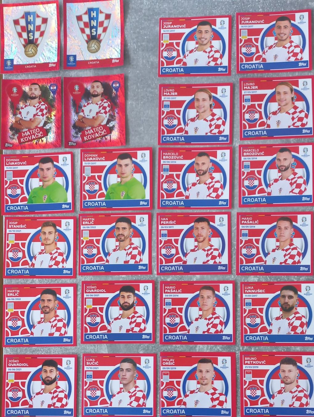Panini Sammelbilder & Trading cards: Panini EM 2024 Team Kroatien – Neu (gemäss Beschreibung) aus Thayngen von