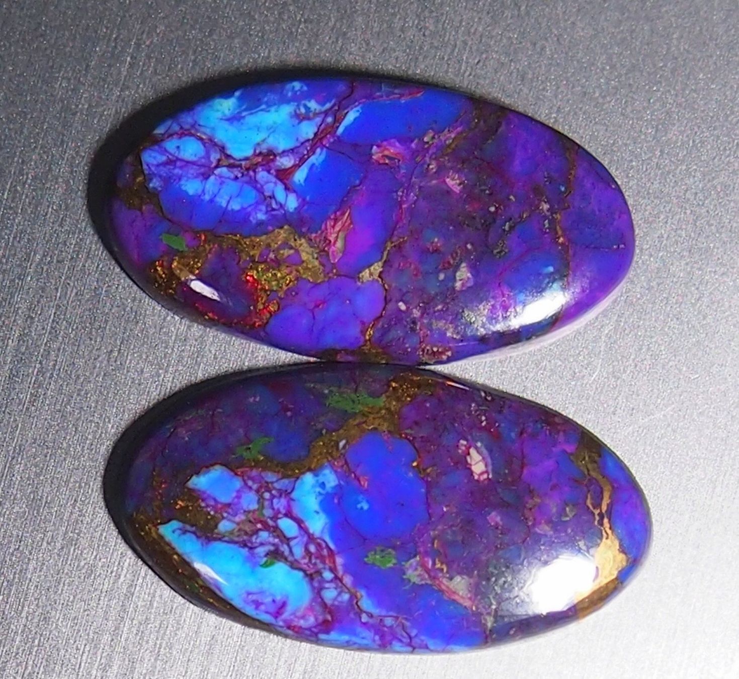 Edelsteine: 15,95 ct. 2 x Blautürkis TOP-Farben AAA – Neu (gemäss Beschreibung) aus Reinach BL von Hesekiel39 3