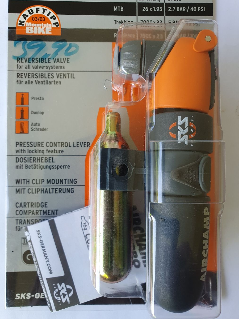 Sks Pezzi di ricambio: CO2-KARTUSCHENPUMPE SKS NEU – Nuovo e nell'imballaggio originale da Niedergösgen venduto da joh_6txt 5