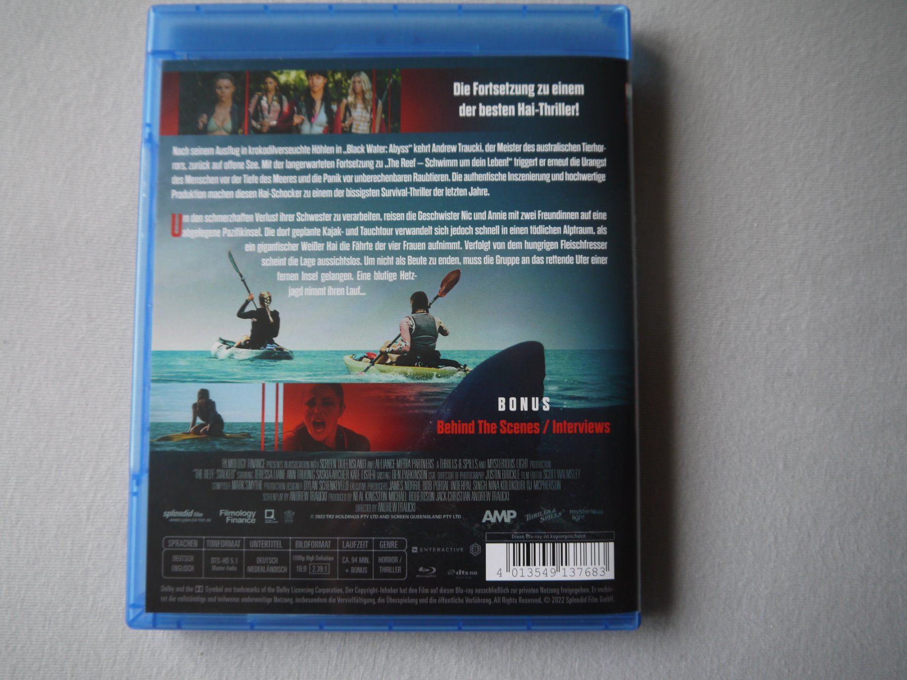 Tutti i DVDs: THE REEF - STALKED - Blu Ray – Usato da Hagendorn venduto da Blaf 1