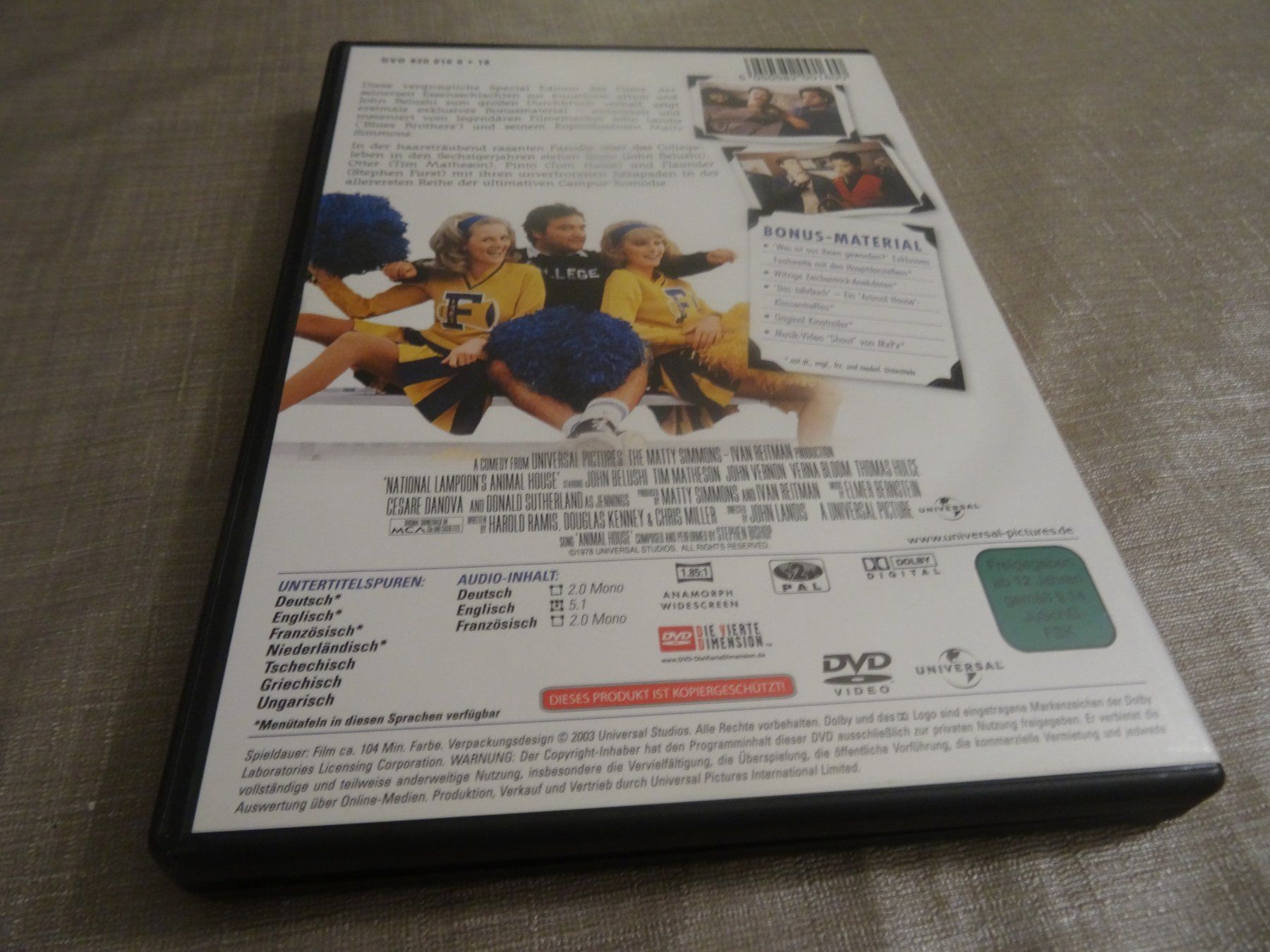 Alle DVDs: National Lampoon's Animal House - DVD – Gebraucht aus Olten von Disc-Verkauf 2