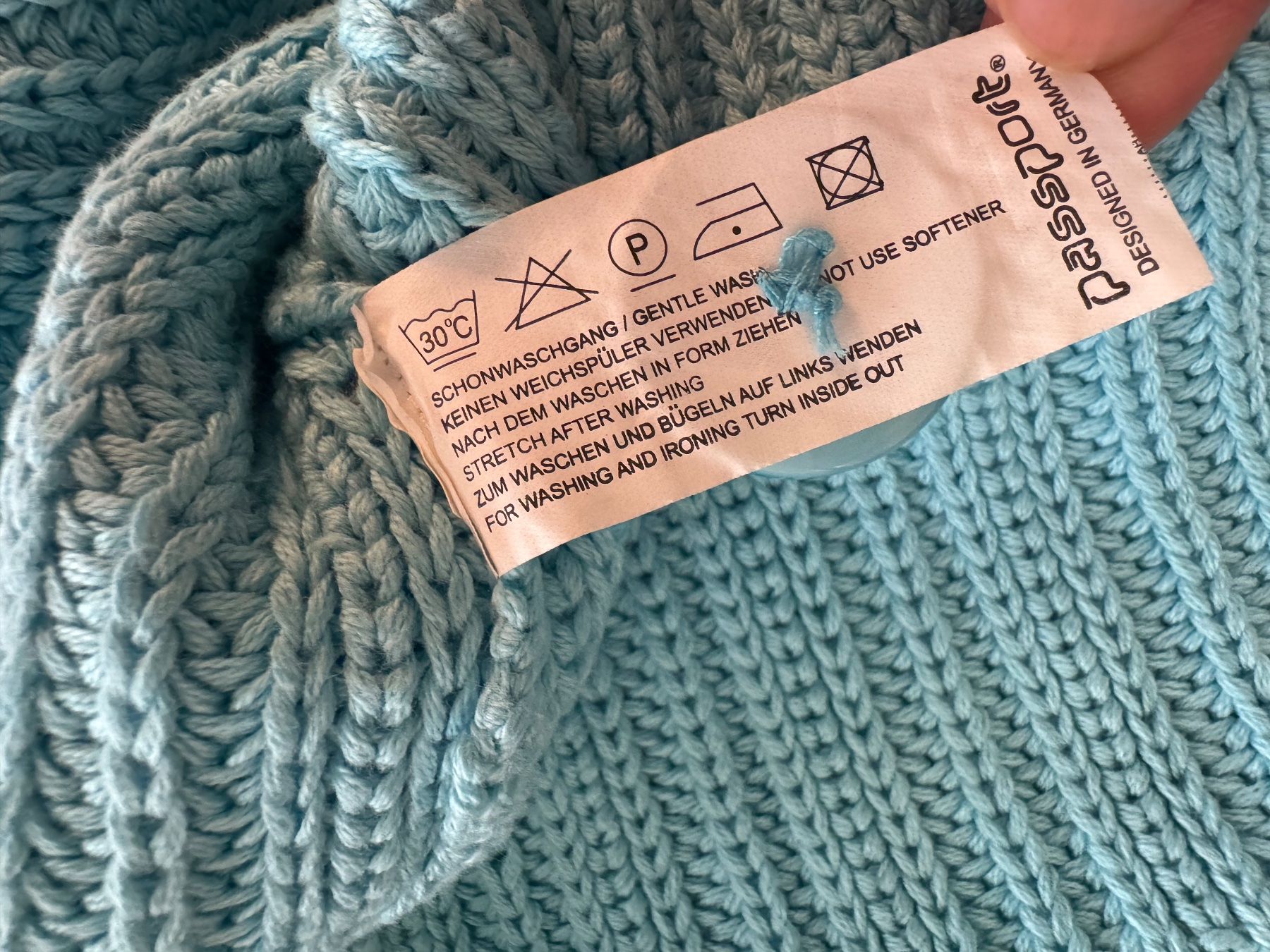Giacche: Passport Strickjacke Cardigan Türkis – Usato da Obfelden venduto da cesarina10 7