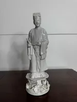 Antique White Porcelain Chinese Figure Statue h 25 cm