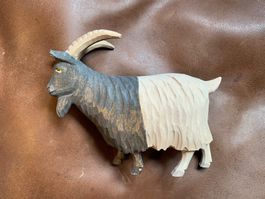 Huggler Brienz, Ziegenbock, Ziege, Krippenfigur, Holz