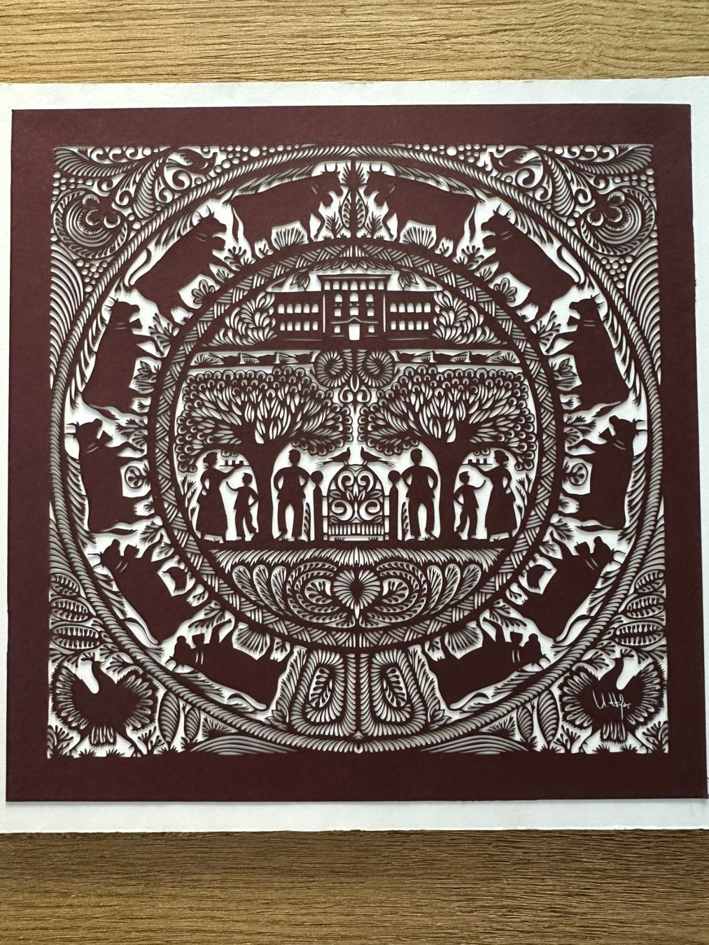 Grafica & Litografie: Scherenschnitt, découpage traditionnel Suisse – Usato da Lausanne venduto da gio_vintage17 1