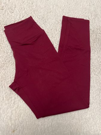 Leggings sport taille haute bordeaux S