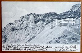 Pilatus - Kulm Hotel mit Tomlishorn-Galerie  1904
