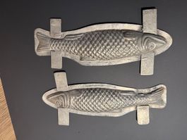 Ancien Moule chocolat poisson 18cm