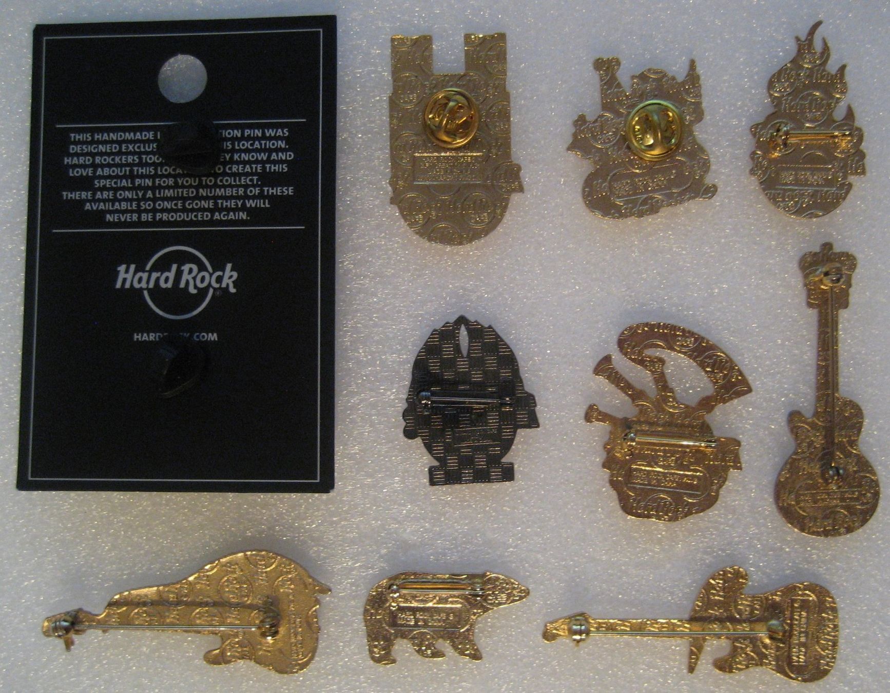 Hard Rock Cafe Placchette & Badge: 10 Hard Rock Cafe Pins Set #2 von 8 – Usato da Emmenbrücke venduto da tms1122 2