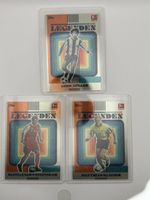 3 Topps Fussball Sammelkarten Legenden Set neuwertig