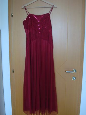 Abendkleid dunkelrot Gr.40