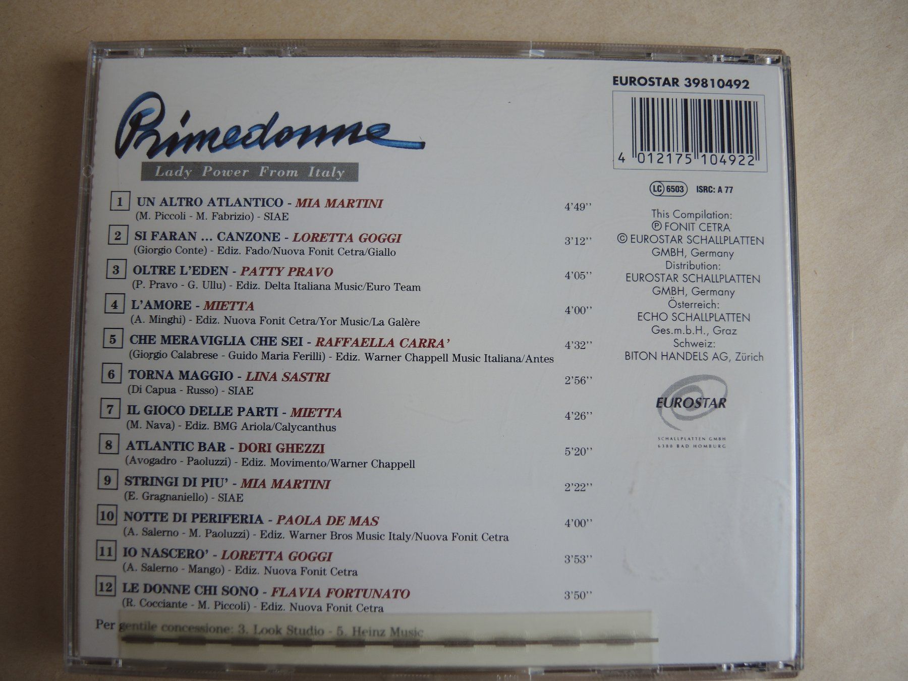 CD: CD Primedonne - Lady Power From Italy – Usato da Rorschach venduto da Pop-upBrocki 2