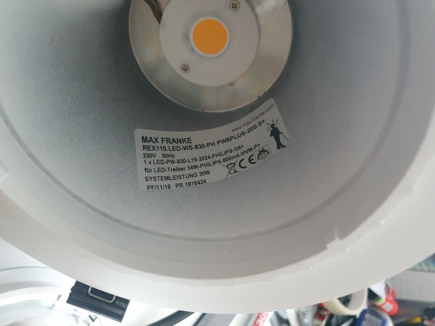 Lampade: LED Deckeneinbauleuchte max franke rex110 Einbaustrahler Spo – Usato da Zürich venduto da eymen20 6