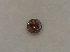 0.28 cts. CERTIFIED Natural Diamond, Vivid Brown