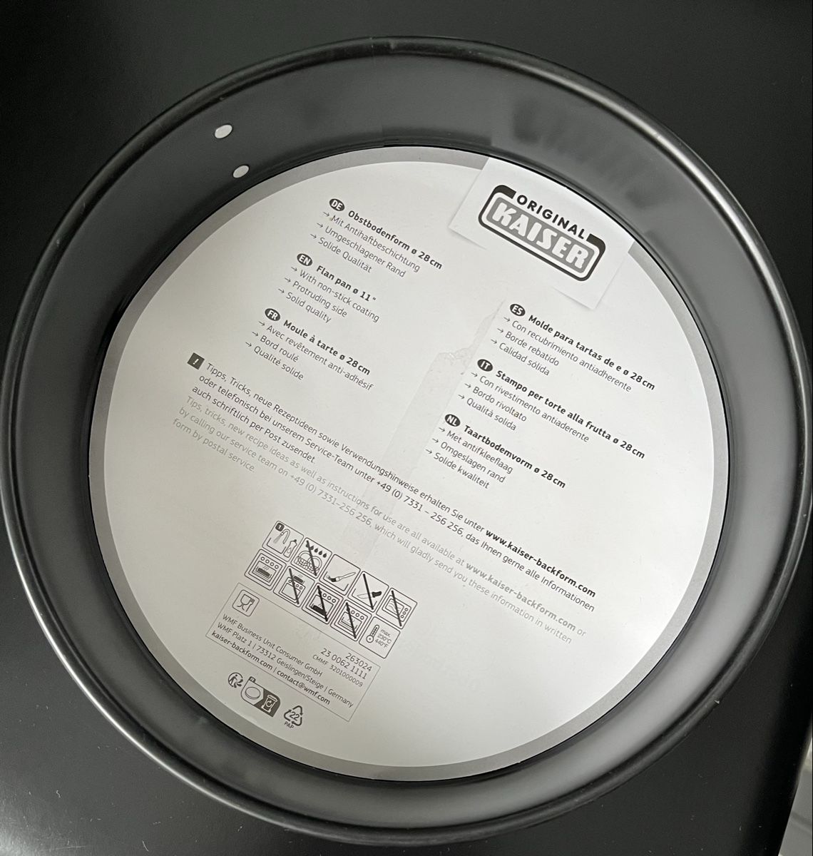 Kaiser Teglie da forno: NEU -Kaiser Obstbodenform Backform 28 cm – Nuovo (secondo la descrizione) da Wilen b. Wollerau venduto da seb_s6jm 3