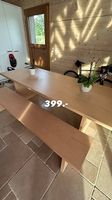 table BERGSHYTTAN 240 × 93 cm + banc BERGSHYTTAN 210 × 38 cm