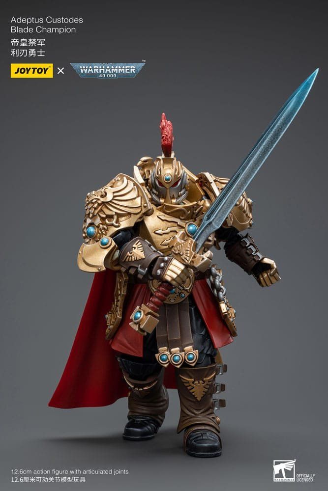 Statuette: Warhammer 40k 1/18 Adeptus Custodes Blade Champion 12 cm – Nuovo e nell'imballaggio originale da St-Imier venduto da ATTAKSHOP 7
