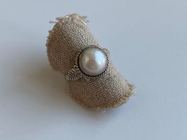 Silber 925 Vintage Perlenring