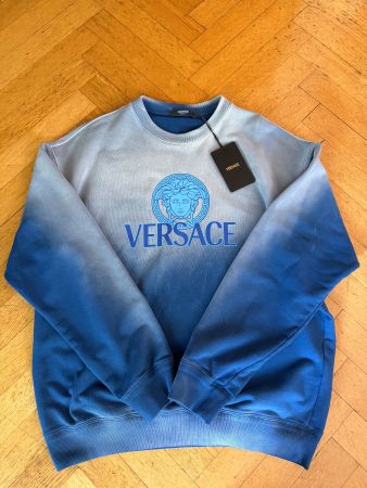 Versace Sweatshirt Medusa aus Baumwoll-Jersey medusa Blau