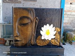 Brunnen Garten Springbrunnen Wasserwand Buddha Gartenbrunnen