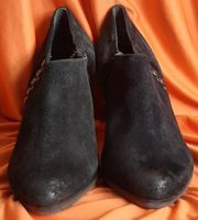HÖGL Echt Leder Hochfrontpumps Schwarz Gr. 38.5 (5.5)