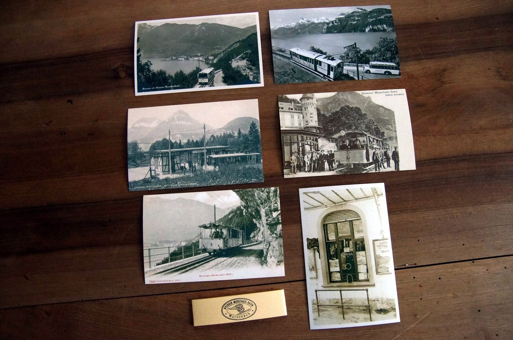 Cartoline postali: Brunnen-Morschach-Bahn - AK-Serie – Usato da Schönenwerd venduto da Steidi 1