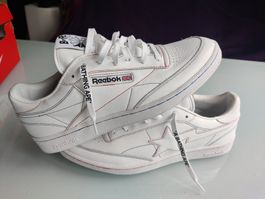 Bape Sta Reebok Club C Sneakers White Red Blue US 12 EU 45.5