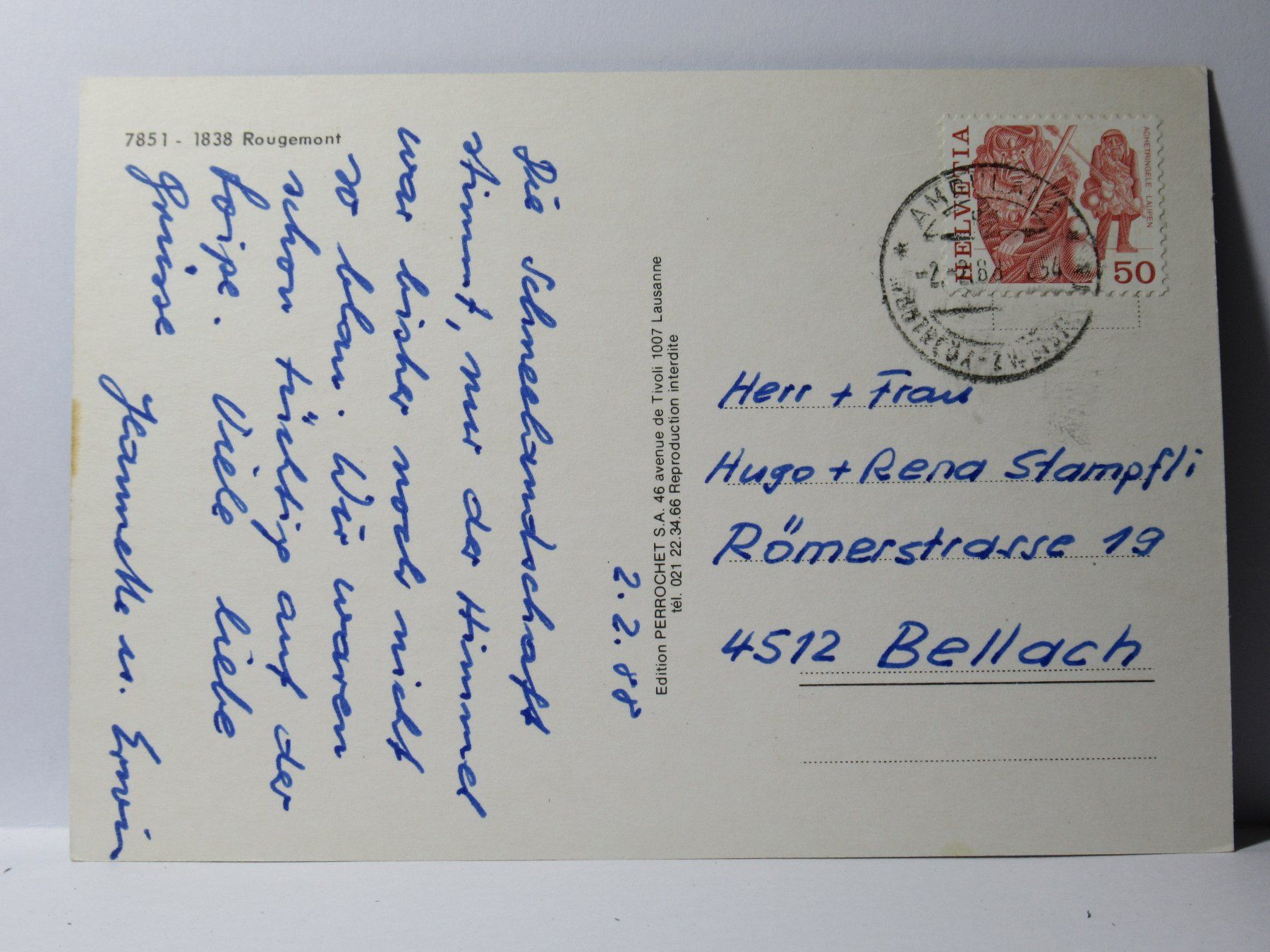 Cartes postales: Rougemont – D'occasion à Grenchen par frechri 1