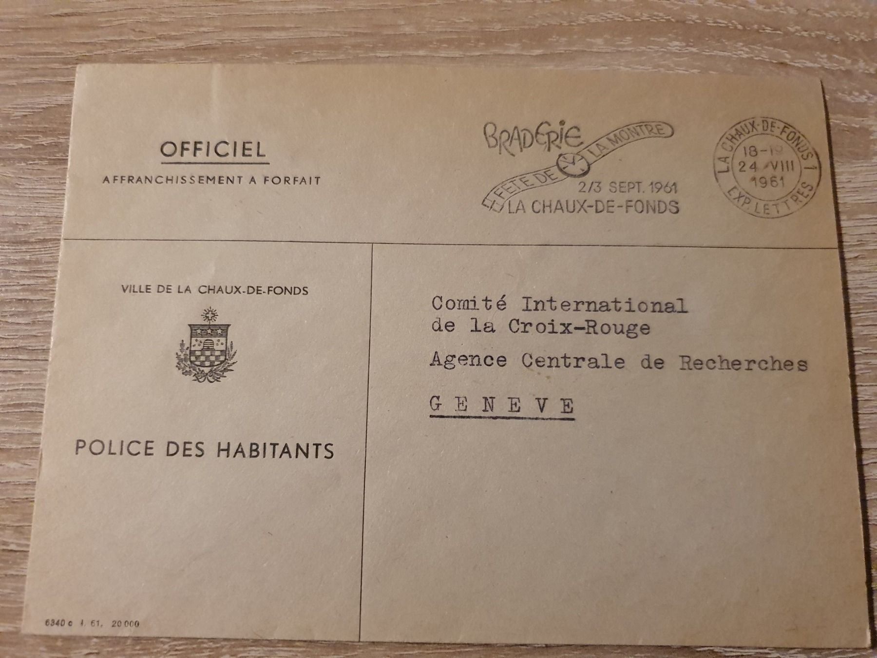 Alle Briefmarken: Police des Habitants 1961 – Gebraucht aus Balgach von SIMEON27