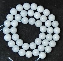 1 Strang echte unbehandelte Chalcedon Perlen 8mm