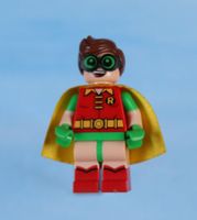 LEGO Minifigur Robin - Green Glasses, Smile / Scared Pattern