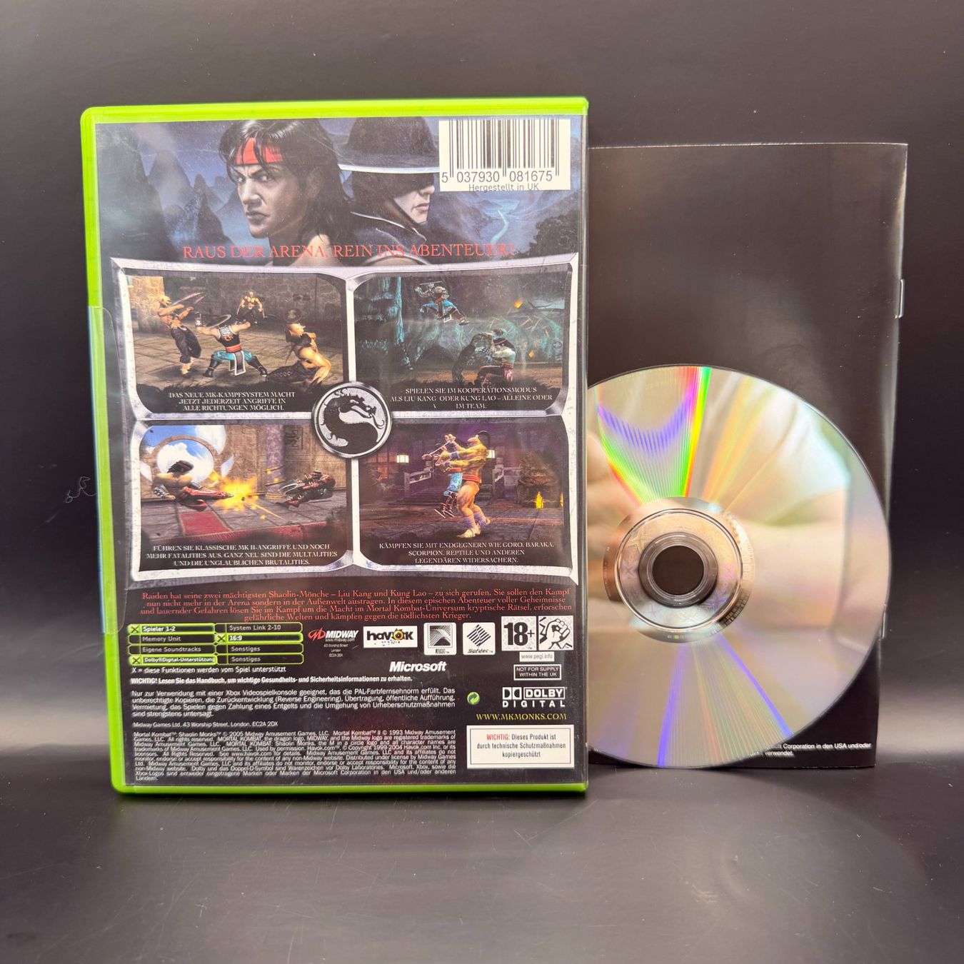 Microsoft Giochi: Mortal Kombat Shaolin Monks Xbox – Usato da Düdingen venduto da Nerdworld 1