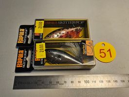 Rapala Skitter Pop Oberflächenköder 2 Stk. Popper OVP NEU