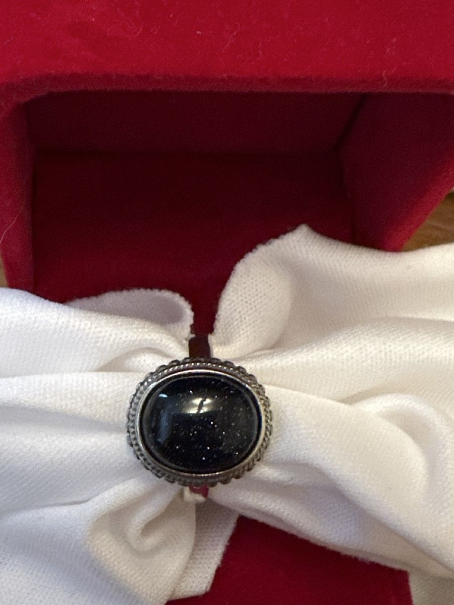 Anelli: Bague pierre dorée bleue avec monture argentée taille 54 – Nuovo (secondo la descrizione) da La Chaux-de-Fonds venduto da Meliha2008