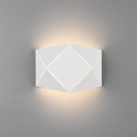 LED Wandleuchte, Weiss, 18 cm x 13 cm