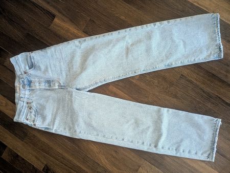 Levi's Ribcage Straight Ankle Jeans W25 L27 bleu clair