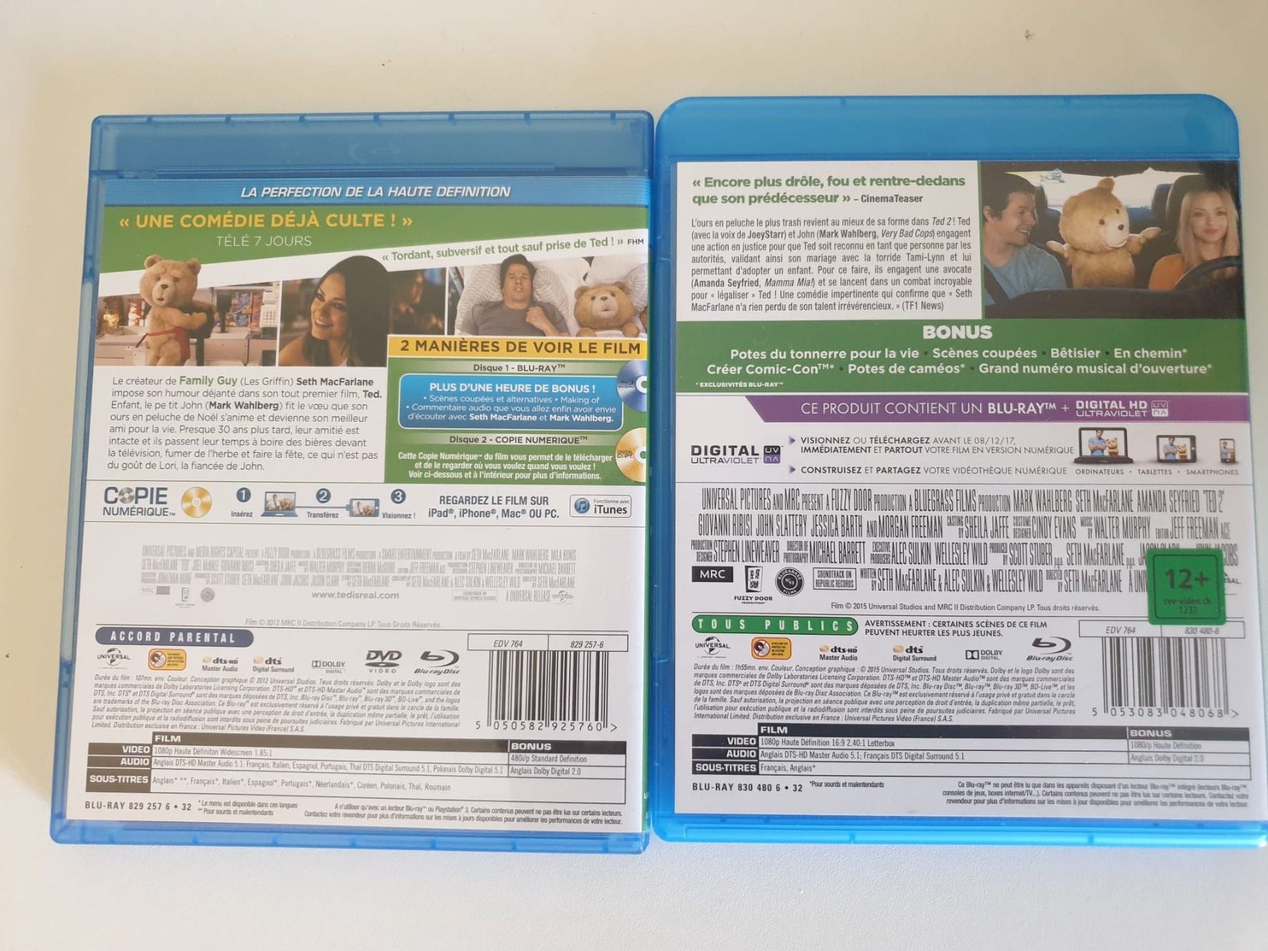 Tutti i DVDs: Ted et Ted 2 FR Blu-ray – Nuovo (secondo la descrizione) da Zollikofen venduto da wir_verkaufen 1