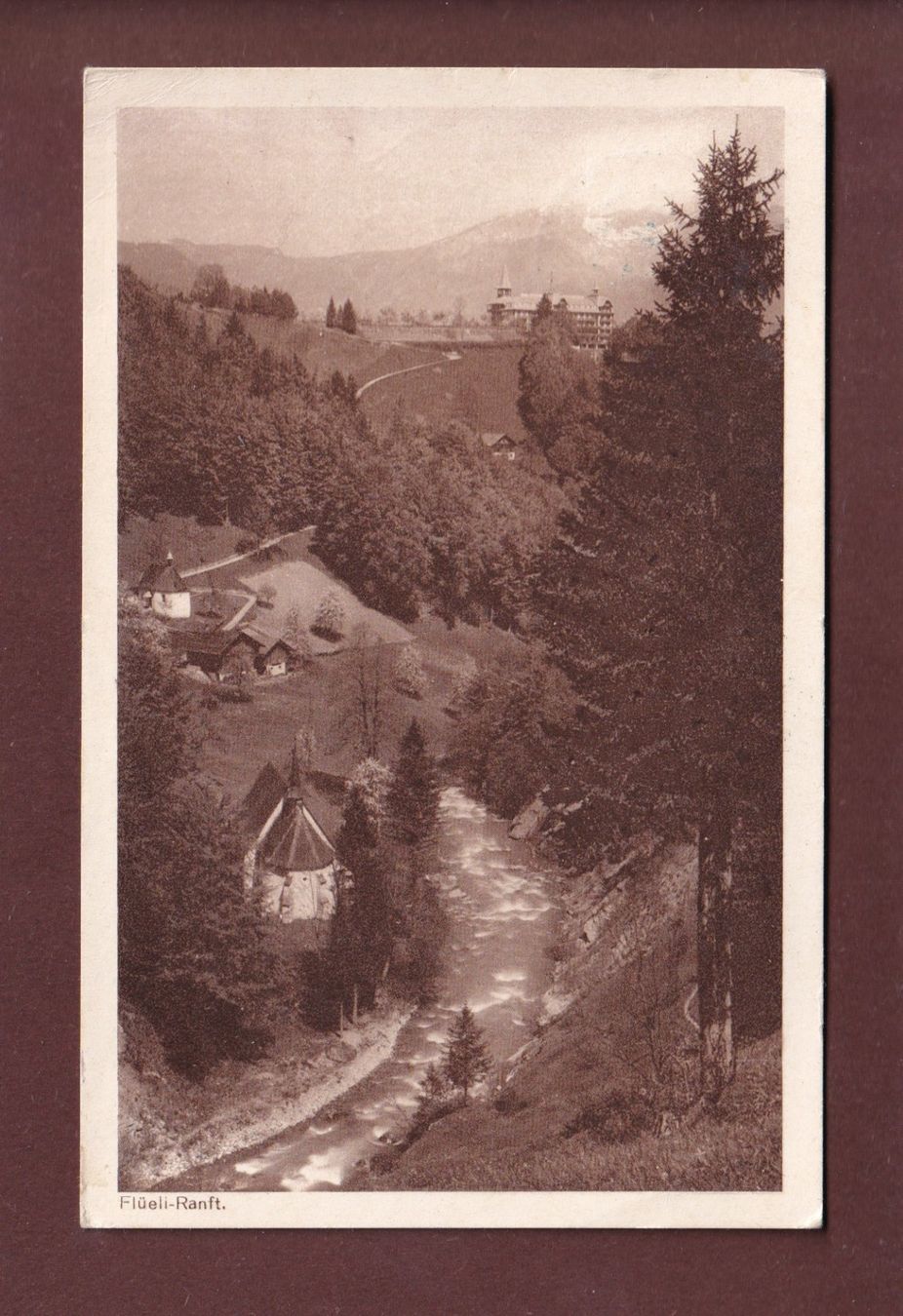 Cartoline postali: FLÜELI-RANFT - 1928 – Usato da Pully venduto da nicecards
