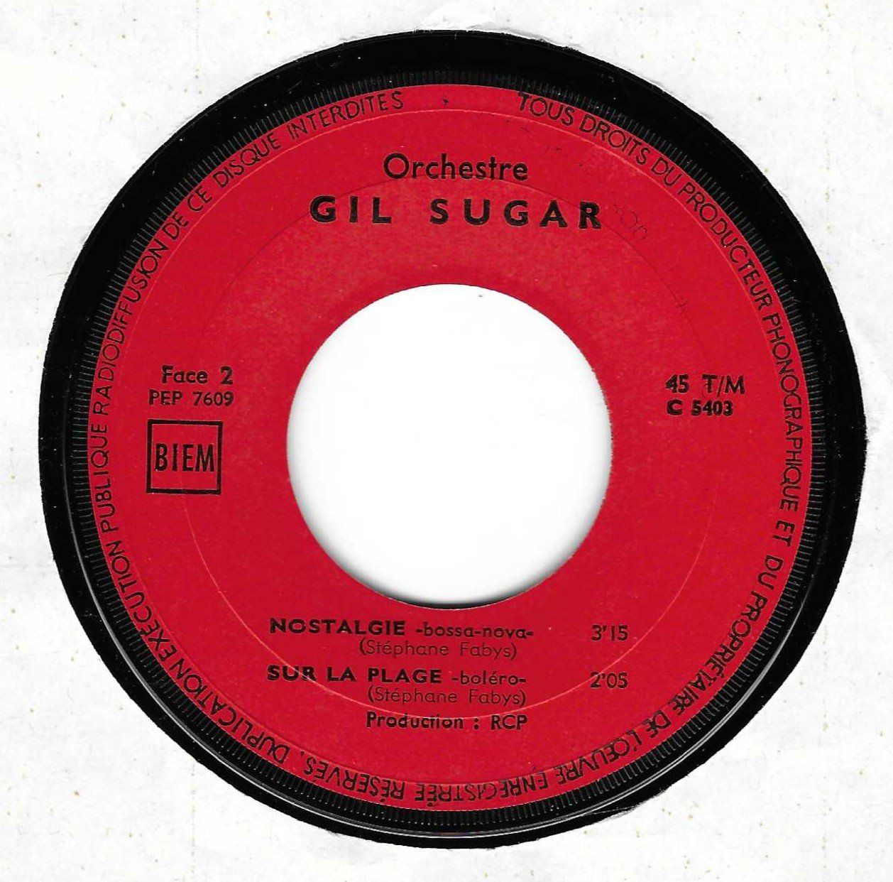Dischi in vinile: GIL SUGAR  -  WEEK - END + 3 – Usato da Bex venduto da Giorgiob 2