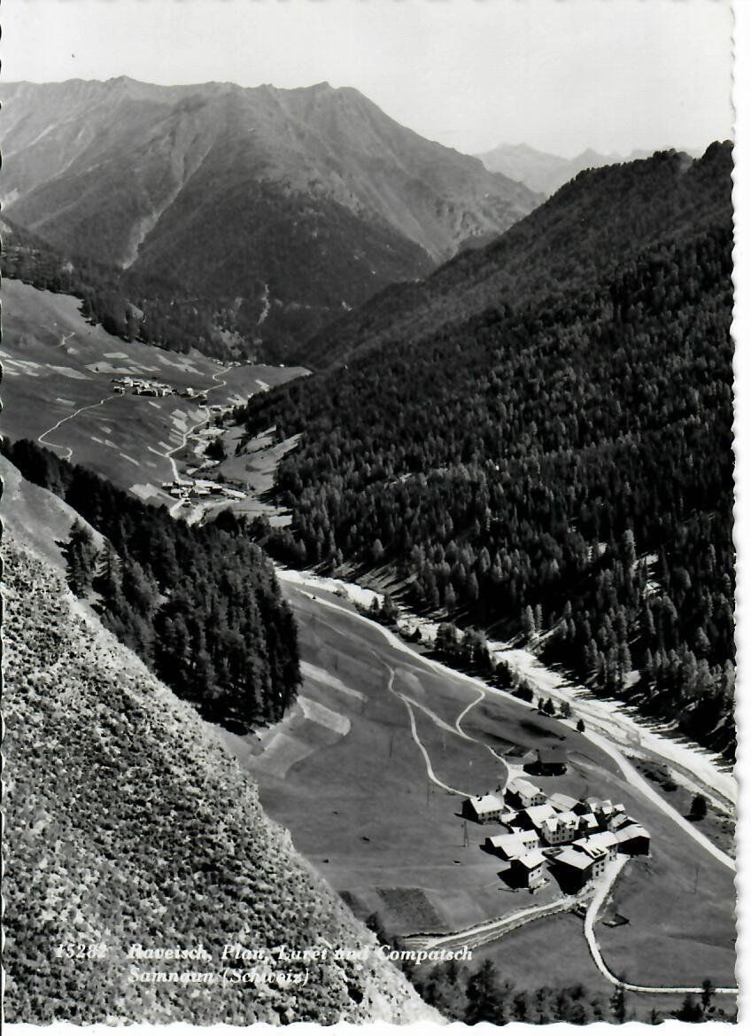 Cartoline postali: Raveisch, Plan, Laret und Compatsch – Usato da Hochdorf venduto da Ziegel-16