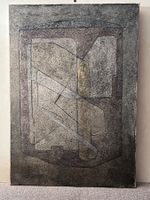 texturierten, abstrakten Gemäldes geometrische Formen