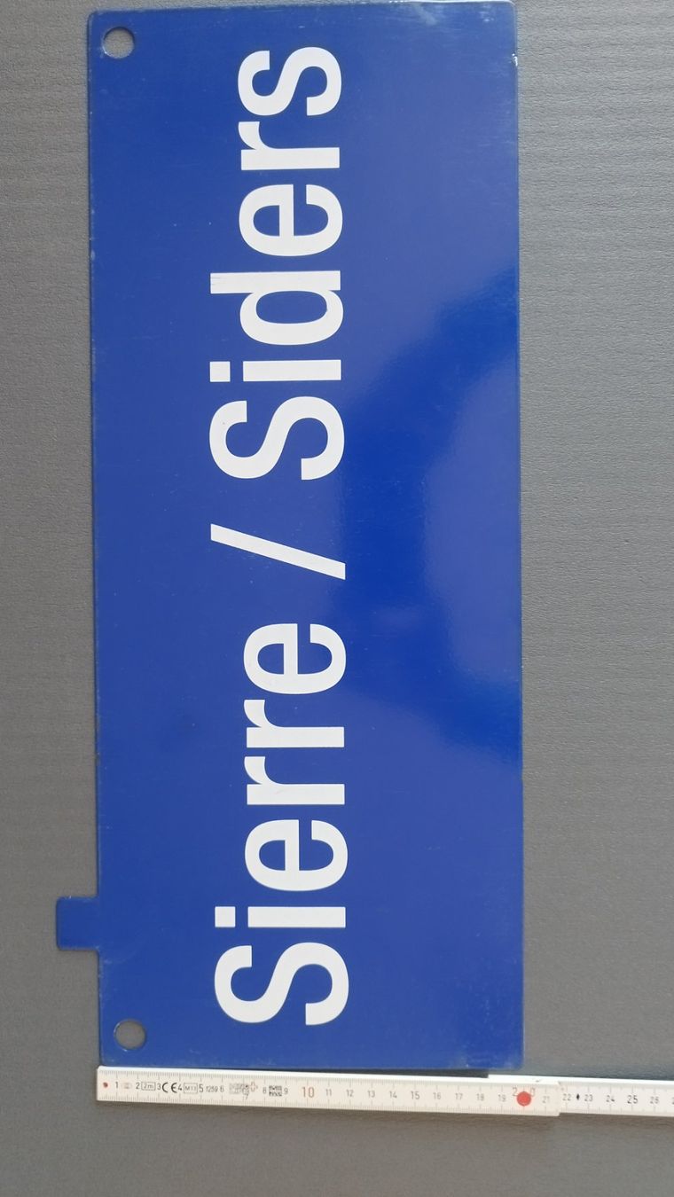 Schilder: Plaque SBB/CFF/FFS Brig/Sierre Siders – Gebraucht aus Essertines-sur-Rolle von Cavchoupi 1