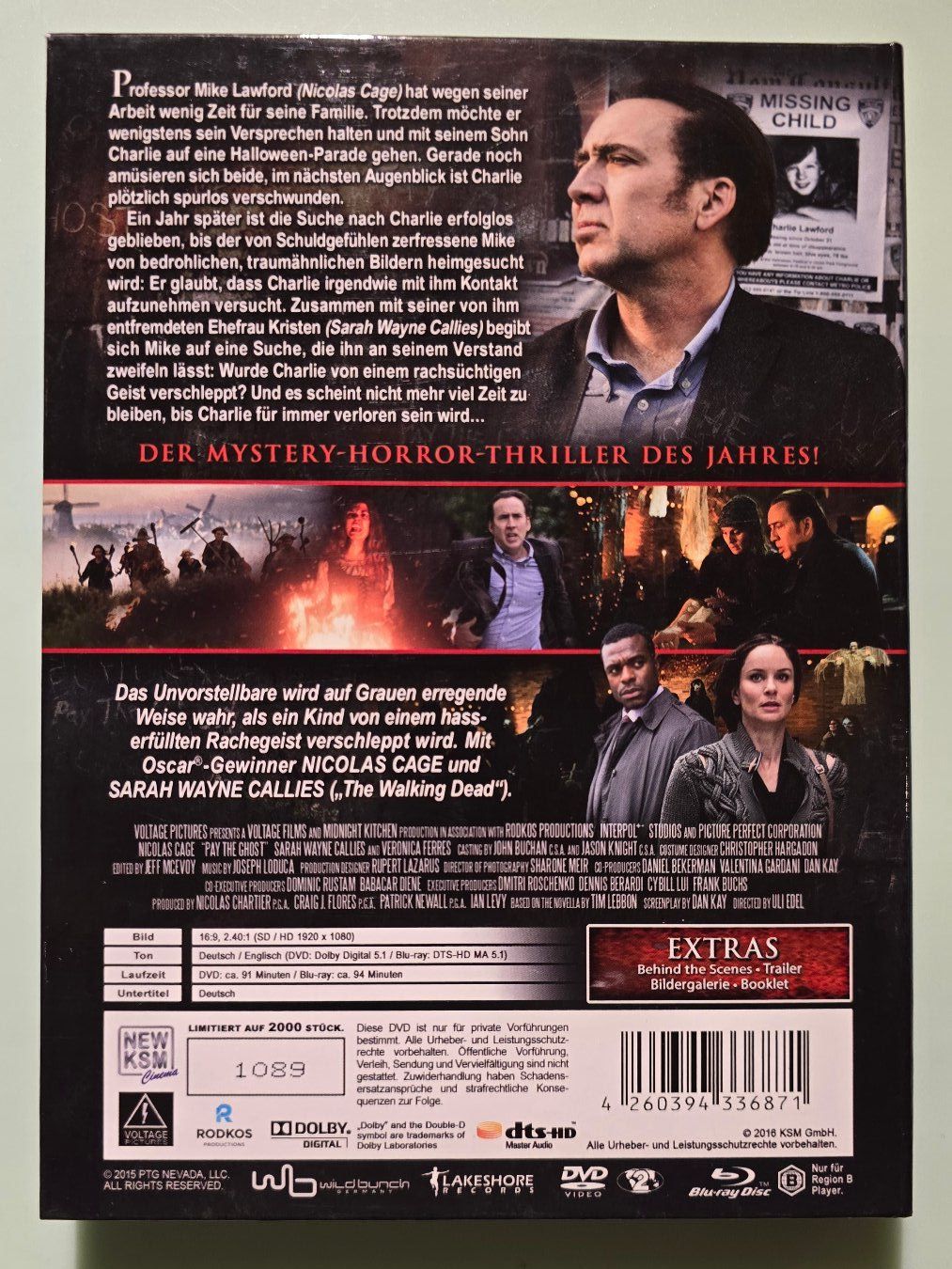 Alle DVDs: Pay the Ghost • Limited Special Edition Mediabook • Bluray – Gebraucht aus Riehen von Baseliskus 1